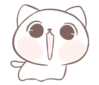 💭 แมว, น่ารัก, สัตว์, สติกเกอร์, การ์ตูน telegram sticker