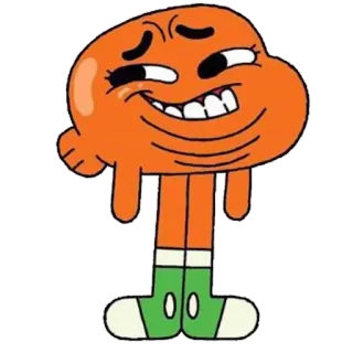 😏 Darwin Watterson The Amazing World of Gumball Dibujos animados, Pez, Naranja, Animado, Darwin whatsapp sticker