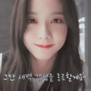 🥟 그만 새벽 개성을 종료할게요~ coreano, mujer, persona, sonrisa whatsapp sticker