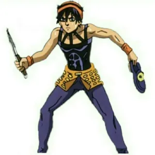 🍊 Narancia Ghirga JoJo's Bizarre Adventure Anime, Mangá, Personagem, JoJo's Bizarre Adventure, Narancia telegram sticker