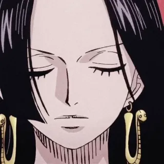 🖤 Boa Hancock One Piece Anime, Manga, Nữ hoàng, Hải tặc, Phụ nữ mạnh mẽ, Xinh đẹp telegram sticker