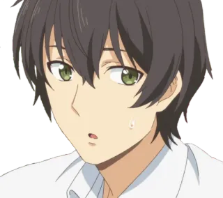 😨 Anime, Ragazzo, Cartone animato, Personaggio, Ritratto telegram sticker
