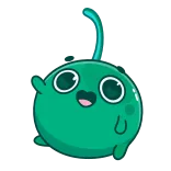 👋 cute, blob, cartoon, kawaii, sticker telegram sticker