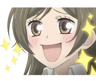 ✨ Anime, Felice, Scintillio, Carino, Sorridendo telegram sticker