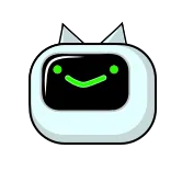 👍 robot, mono, dibujos animados, amigable, digital, androide whatsapp sticker