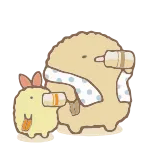 🧋 可爱, 卡通, 卡哇伊, 小鸡, 熊 telegram sticker