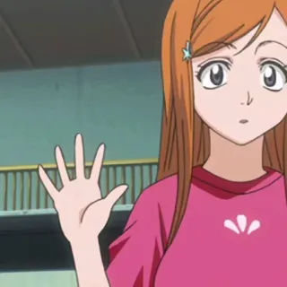 👋 Orihime Inoue Bleach anime, manga, cartoon telegram sticker