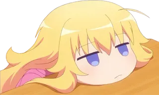 😒 Anime, Desenho animado, Sonolento, Cansado, Chibi, Entediado, Fofo telegram sticker