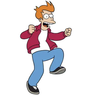 🛴 Philip J. Fry Futurama Fry, Futurama, kartun, animasi, karakter telegram sticker