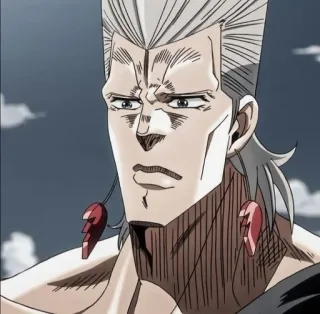 🌟 Jean Pierre Polnareff JoJo's Bizarre Adventure Anime, Manga, Personaje, Jojo, Jean Pierre Polnareff, Polnareff telegram sticker