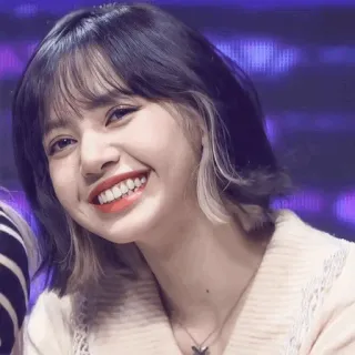 ✨ Lisa Kpop, idol, Lisa, singer, woman, smile, cheerful telegram sticker