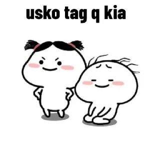 🤨 usko tag q kia telegram sticker