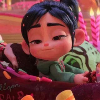 🥨 Vanellope von Schweetz Wreck-It Ralph Desenho animado, Filme, Vanellope, Detona Ralph, Personagem whatsapp sticker