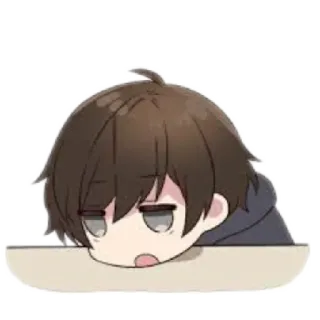 😪 アニメ, マンガ, 悲しい, 疲れた, 退屈, ちび, かわいい telegram sticker