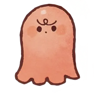 😠 Geist, niedlich, Halloween, Cartoon, gruselig whatsapp sticker