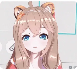 😗 Anime, Vtuber, Urocze, Kawaii, Grafika cyfrowa, Animowane, Postać telegram sticker