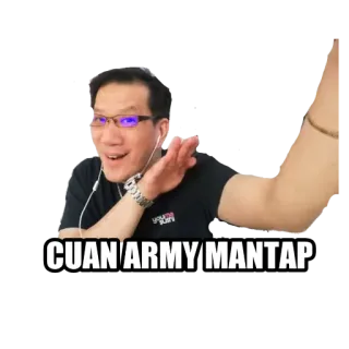 🚀 CUAN ARMY MANTAP telegram sticker