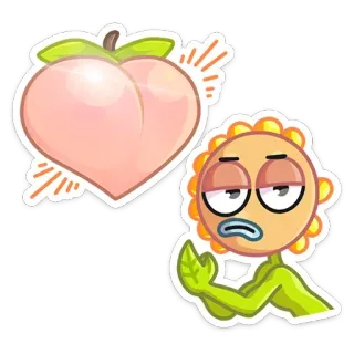 ❤️ melocotón, emoji, dibujos animados, dedo corazón, ofensivo, gesto whatsapp sticker