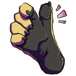Fuzzy and his Paws! whatsapp stickers