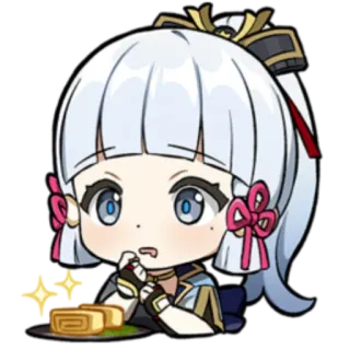 🤤 Ayaka Genshin Impact Anime, Juego, Genshin Impact, Ayaka, Lindo, Pegatina, Dibujo animado telegram sticker