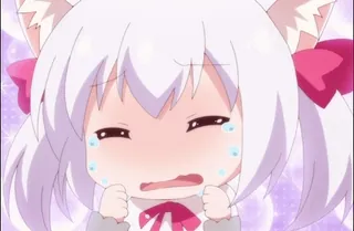 😭 anime, płacz, smutny, kawaii, słodki, emocjonalny telegram sticker
