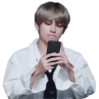 🙁 V K팝, 가수, 아이돌, 뷔, BTS, 음악가 telegram sticker