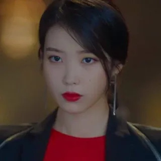 😑 IU IU, Coréenne, Actrice, Chanteuse, Célébrité, Portrait whatsapp sticker