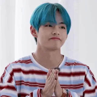 🤙 V K-pop, BTS, Kim Taehyung, cantante, artista whatsapp sticker