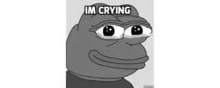 😭 Pepe the Frog IM CRYING Pepe, huilen, Meme, verdrietig, kikker, Internet whatsapp sticker