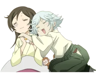 😚 Tomoe Kamisama Kiss Anime, Coppia, Dormire, Carino, Volpe telegram sticker