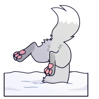🌨 wolf telegram sticker