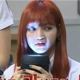 😗 Lisa kpop, lisa, blackpink, selebriti, humor, lucu, ekspresi, reaksi telegram sticker