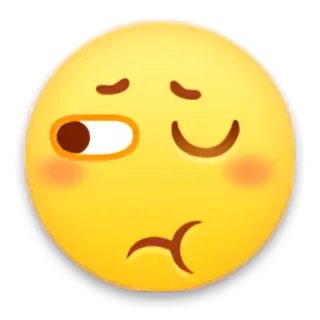 😉 Emoji, Wyrażenie, Twarz, Uroczy, Śmieszne telegram sticker