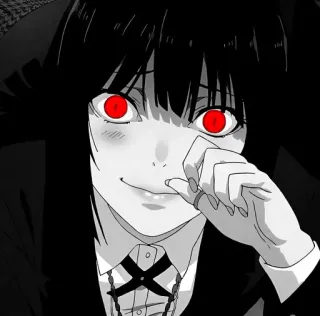 ♥️ Yumeko Jabami Kakegurui Anime, Ragazza, Occhi rossi, Kakegurui, Yumeko Jabami, Manga telegram sticker