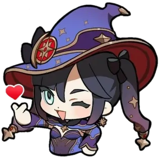 Mona by @Genshiin_Impact telegram stickers