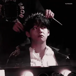 🥓 V kpop, bts, v, singer, idol, crown whatsapp sticker