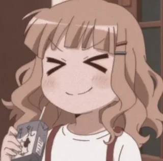 🥤 อนิเมะสาว, ดื่ม, การ์ตูน, น่ารัก, มีความสุข, เครื่องดื่ม telegram sticker
