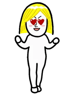 👩 amore, occhi a cuore, cartoni animati, romanzo, animazione, affetto telegram sticker
