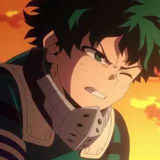 🥦 Izuku Midoriya My Hero Academia anime, my hero academia, izuku midoriya, deku, hero, manga, animation telegram sticker
