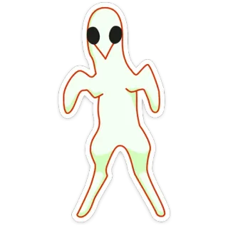 👻 boneco palito, abstrato, desenho animado, simples, estranho telegram sticker