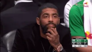 🤔 Kyrie Irving ไครี เออร์วิง, nba, บาสเกตบอล, ผู้เล่น, ครุ่นคิด, กีฬา telegram sticker