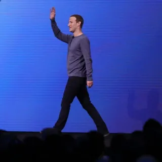 🚶‍♂ Mark Zuckerberg personne, homme d'affaires, technologie, PDG telegram sticker