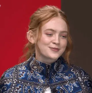 🥕 Sadie Sink Schauspielerin, Sadie Sink, Porträt, Promi, Person whatsapp sticker
