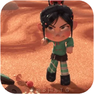 💃 Vanellope von Schweetz Wreck-It Ralph telegram sticker