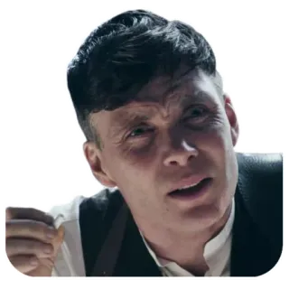🤨 Thomas Shelby Peaky Blinders Thomas Shelby, Peaky Blinders, Cillian Murphy, tv show, drama telegram sticker