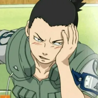 🗡 Shikamaru Nara Naruto Anime, Shikamaru, Naruto, Personagem, Preguiçoso, Pensando telegram sticker