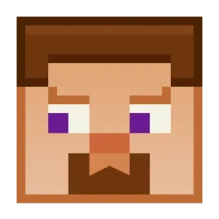 🤨 Steve Minecraft Minecraft, video game, pixel art, Steve, character telegram sticker