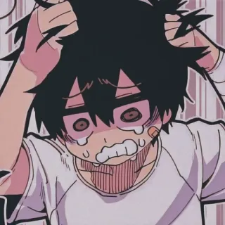 ➖ anime, sticker, sad, crying, emotional telegram sticker