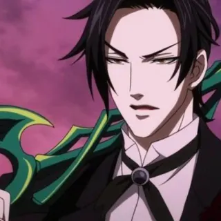🐾 Claude Faustus Black Butler anime, manga, personaje, black butler, claude faustus, demonio, mayordomo whatsapp sticker
