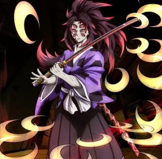 🌓 Kokushibo Demon Slayer quỷ, kiếm, anime, Kokushibo, thượng huyền telegram sticker